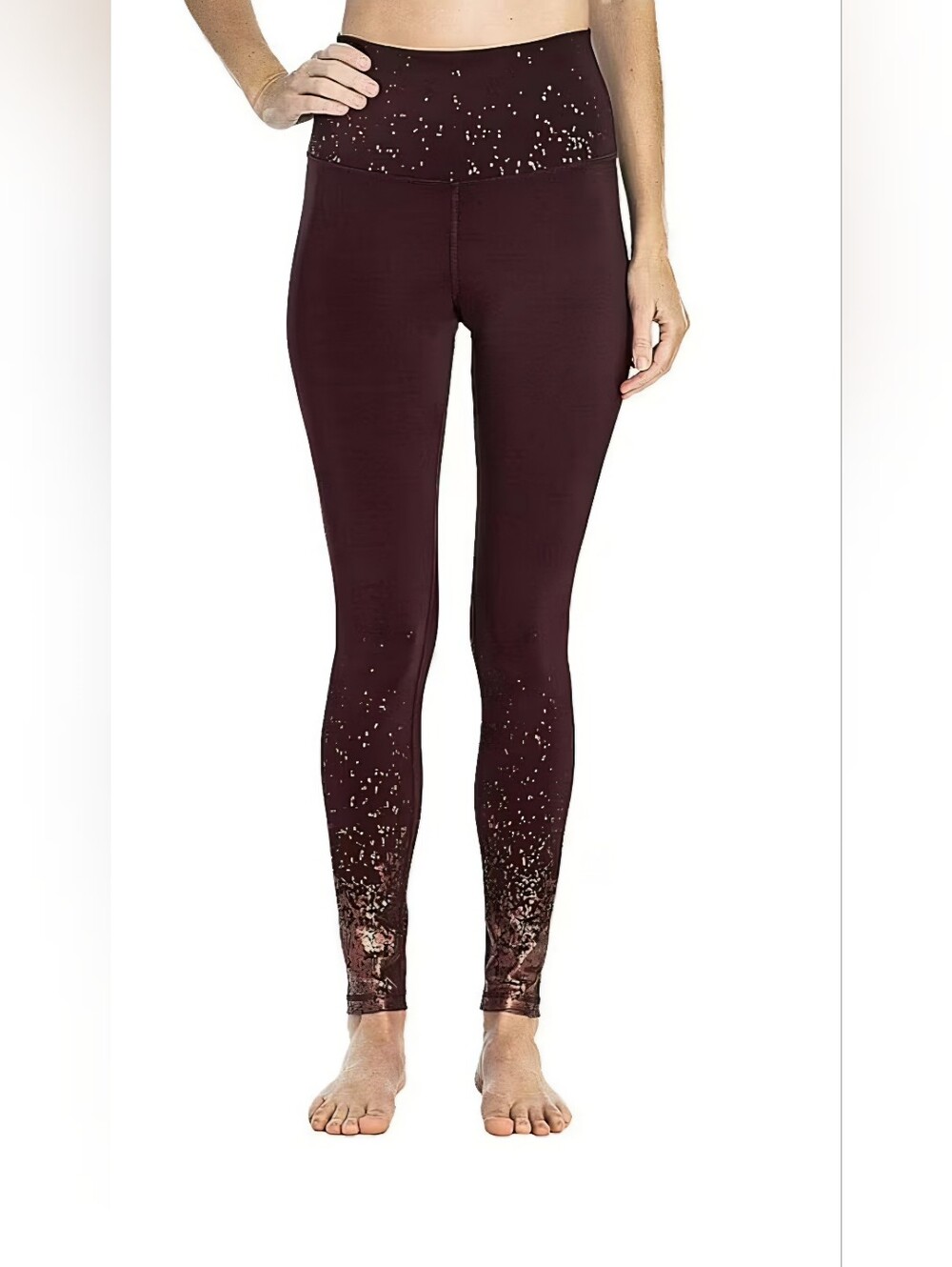 Z by Zobha Women's Purple Activewear Leggings Size Small. Sporty, Glam Workout